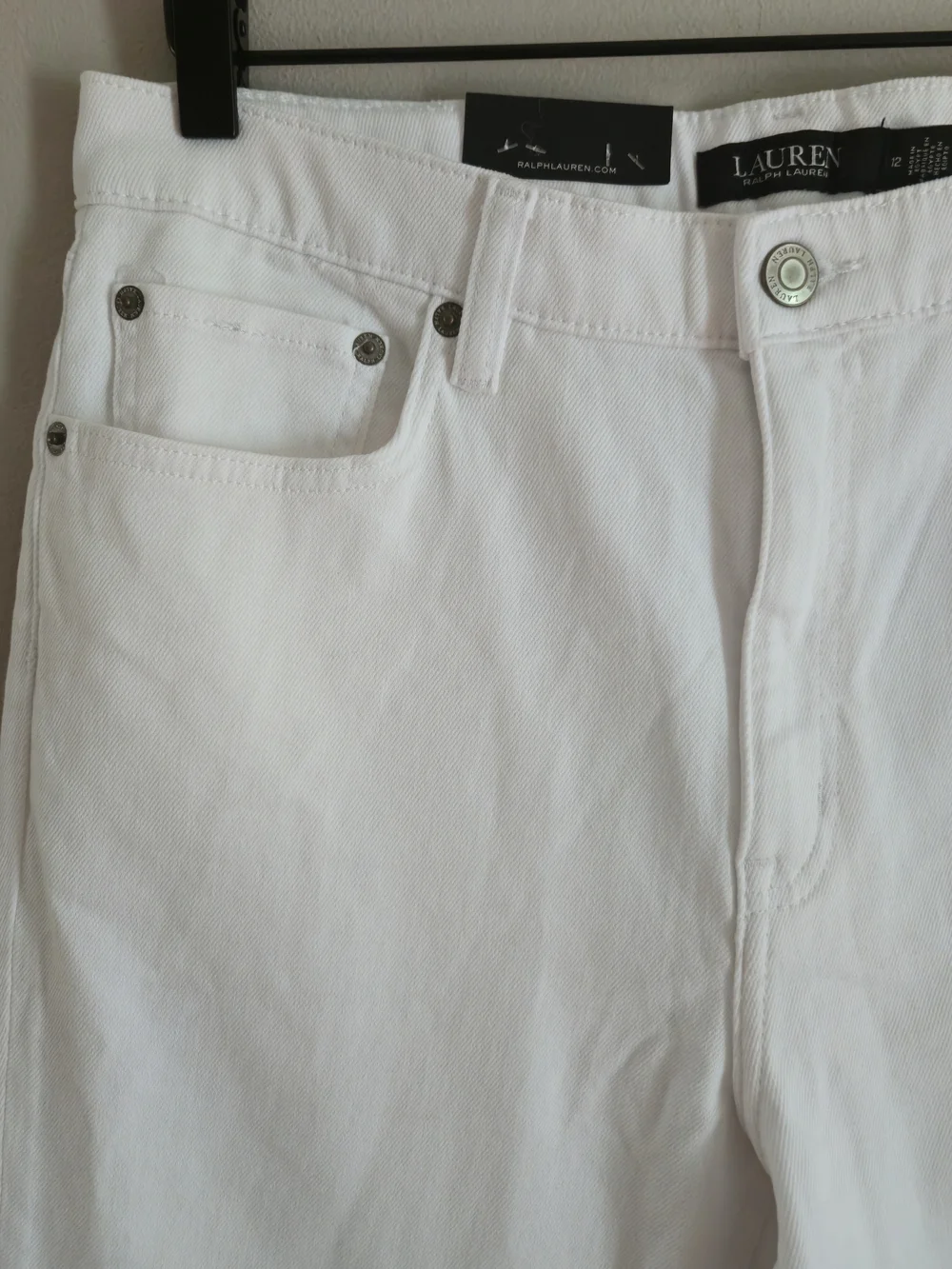 Lauren Ralph Lauren Women's High-Rise Straight Ankle Jeans White